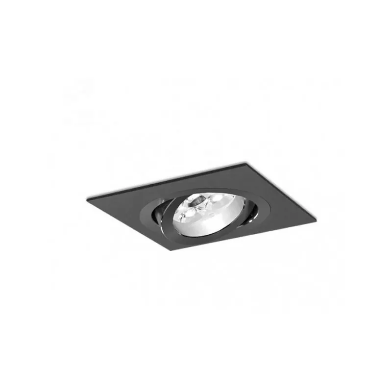 Precio De Oferta Foco empotrable Mini Catli GU10 cuadrado negro - Bpm
