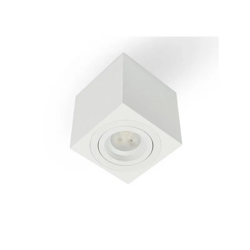 Foco de superficie Kup GU10 cuadrado blanco - Bpm No Te Lo Pierdas