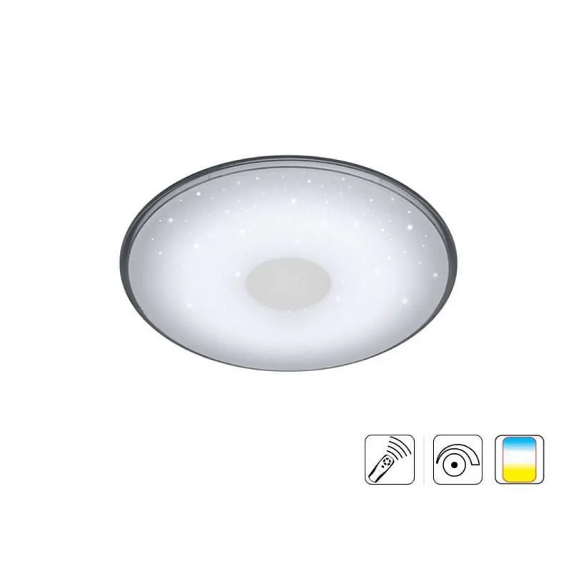 Entrega Rápida Plafón de techo Shogun LED 30w regulable + mando - Trio