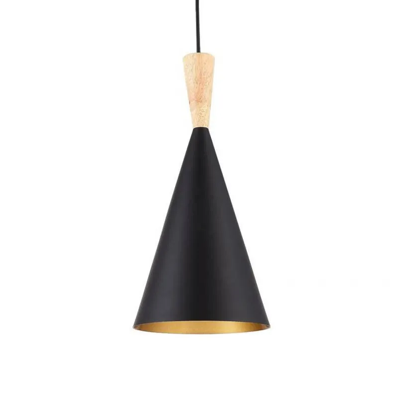 Lámpara colgante Moss 1L E27 negro - Jueric Popular