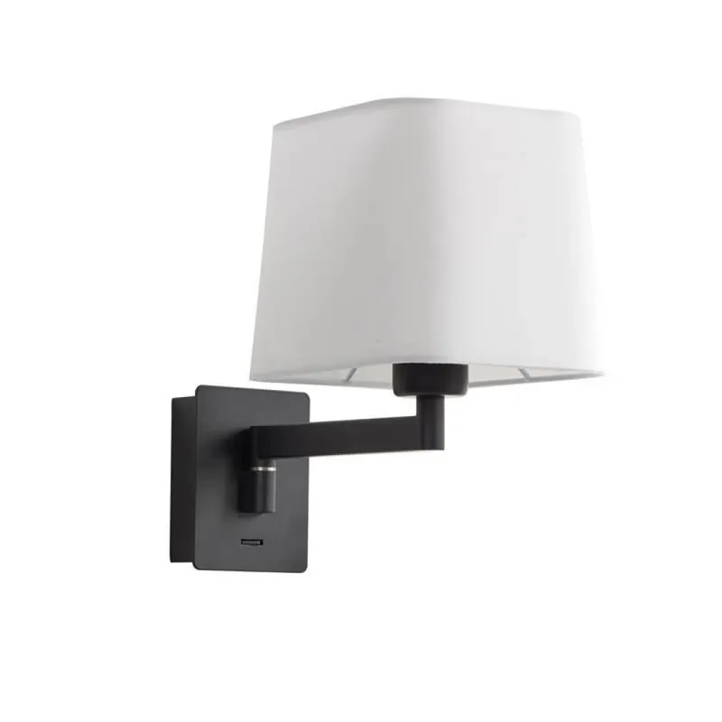 A Buen Precio Aplique de pared Finess E27 orientable - MDC Negro