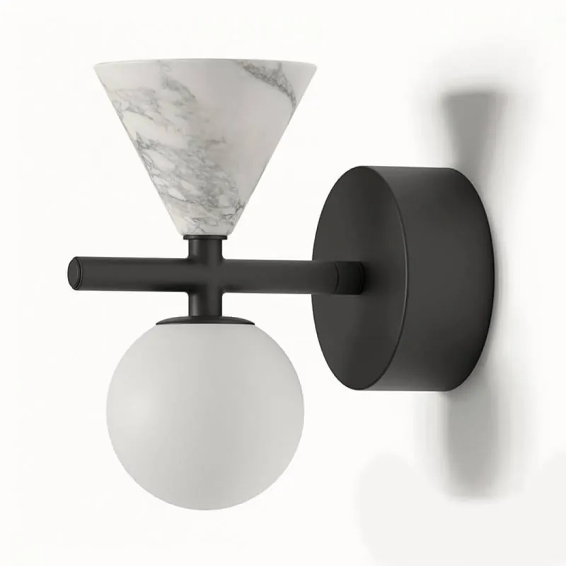 Solo Por Tiempo Limitado Aplique de pared Oneta dimmable mármol - Aromas Negro