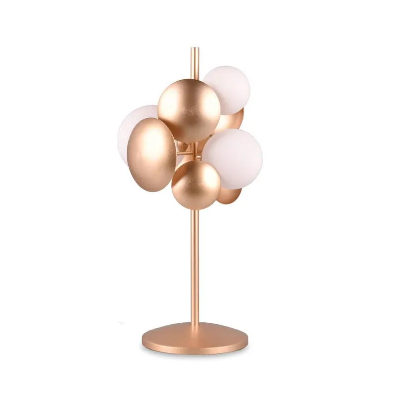 Lámpara de mesa Bubble 3L G9 cristal - Trio Oro Mate Popular