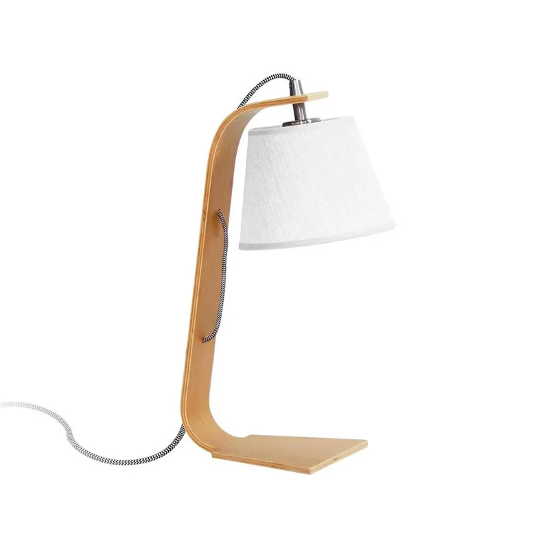 Súper Precio Lámpara de mesa Cindy E27 madera fresno - Ineslam