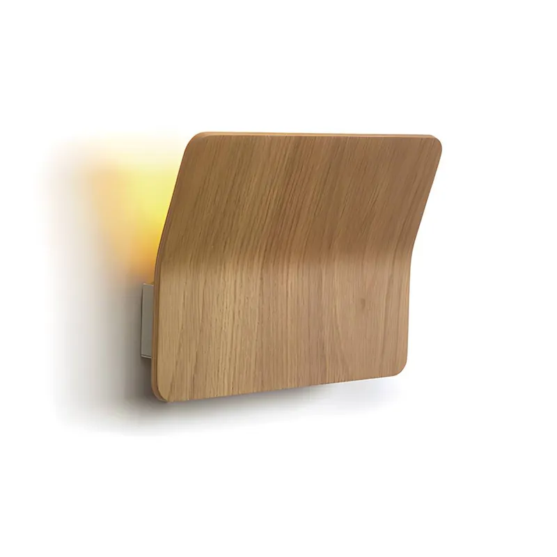 Última Oportunidad Aplique de pared Kito A LED madera de roble - Luxcambra