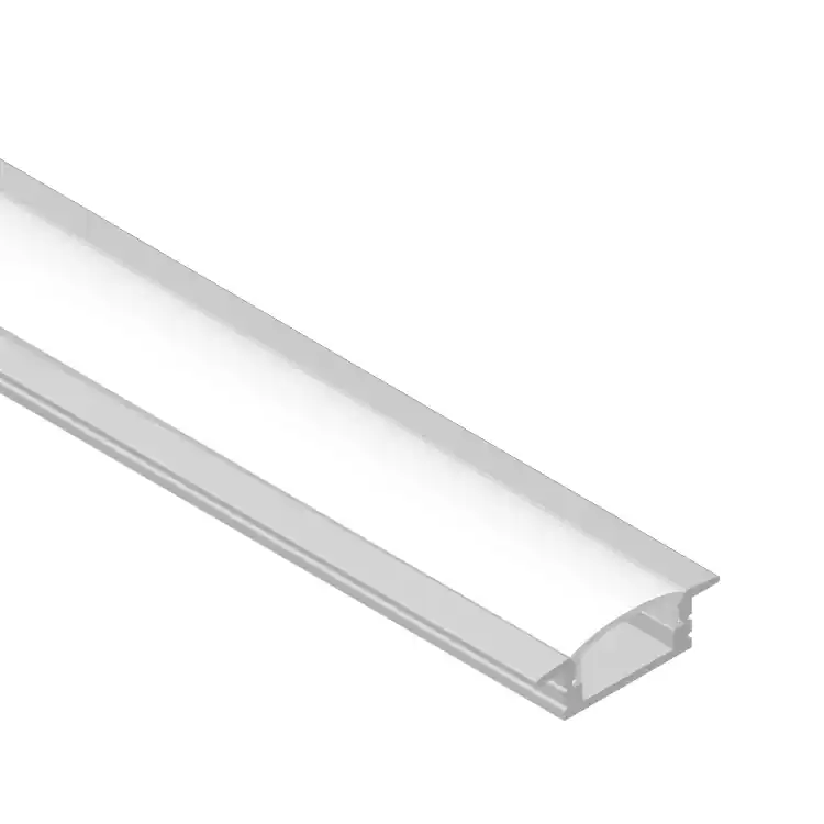Perfil de Aluminio de Embutir 24,8x7mm Anodizado, Cover Opal Blanco x2m Envío Inmediato