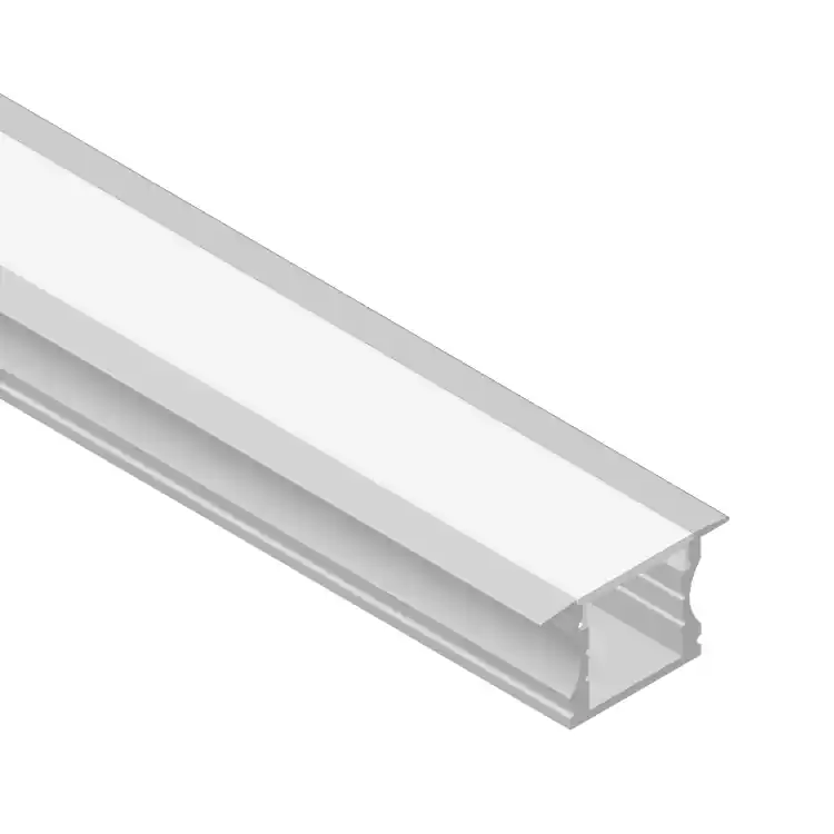 Perfil de Aluminio de Embutir 15x17mm Anodizado, Cover Opal Blanco x2m Precio De Fábrica
