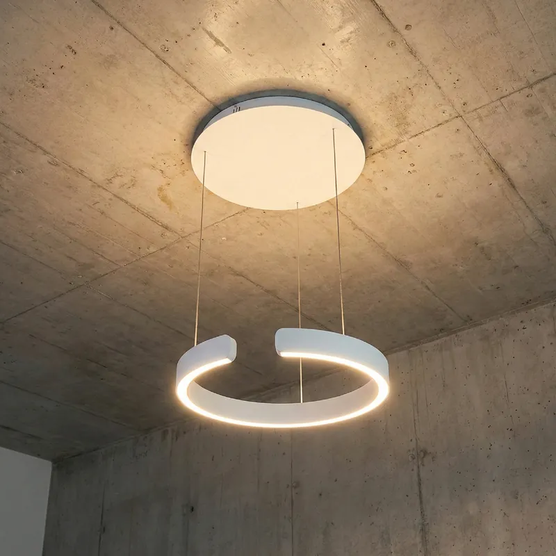 Venta Final Lámpara LED Colgante Blanco, Ø40x52cm, 28W CCT Variable 3000-6500K