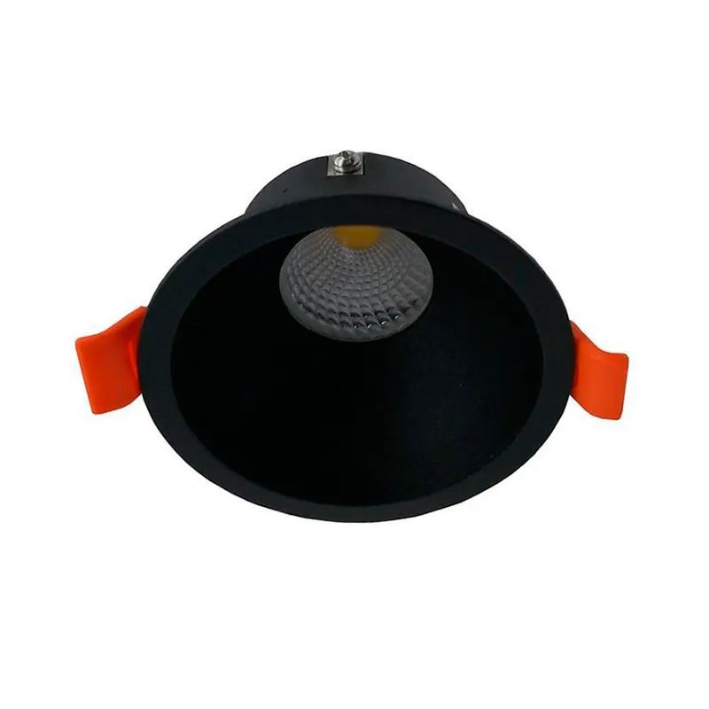 Aro fijo redondo negro mate Ø90mm Marca Reconocida