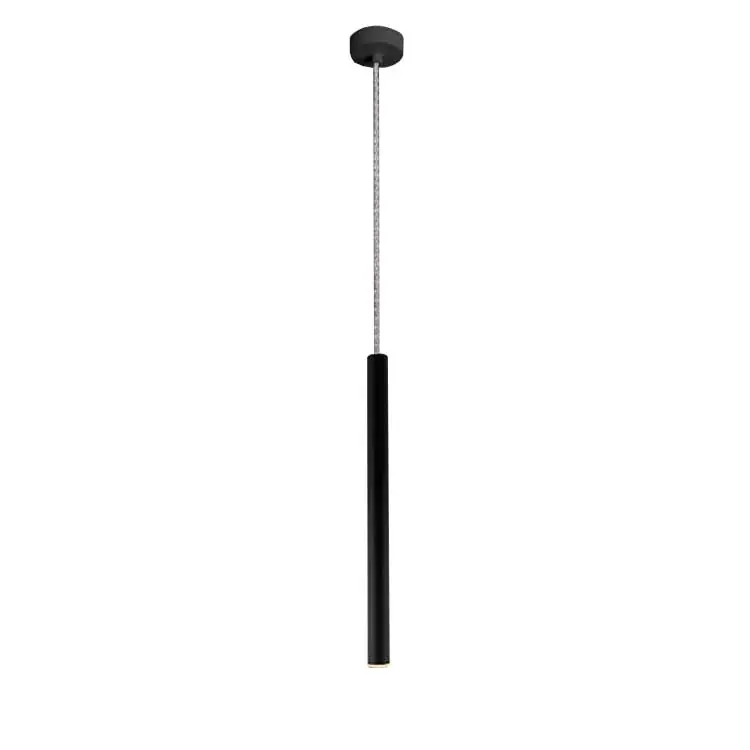 Colgante 1 luz Negro Varas A Buen Precio