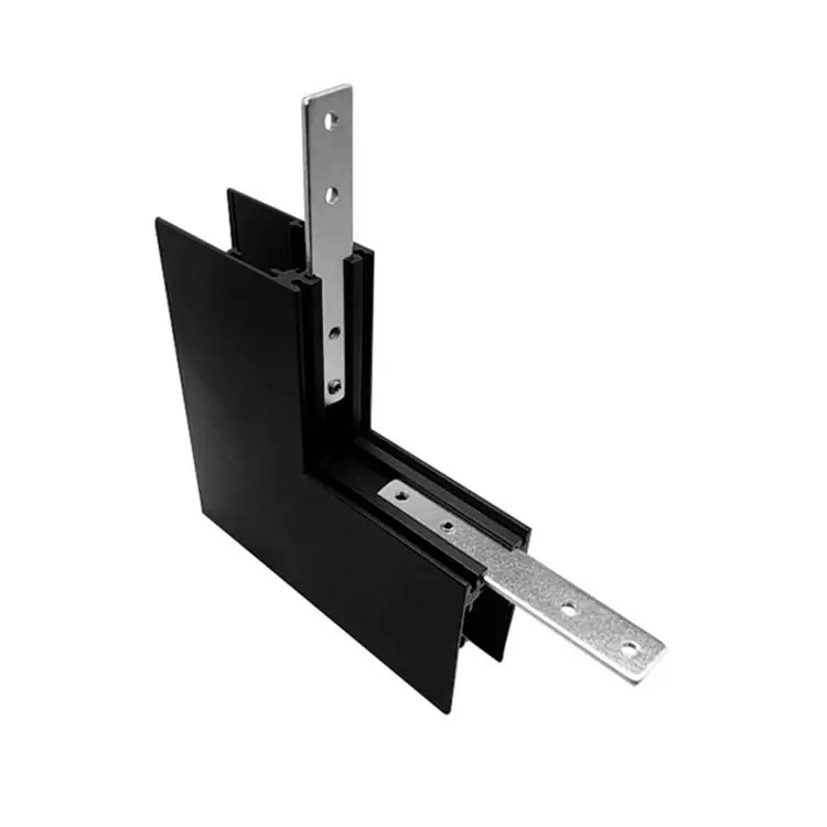 Precio Económico Conexión Superficie en L para pared Externa negro MAGNETO