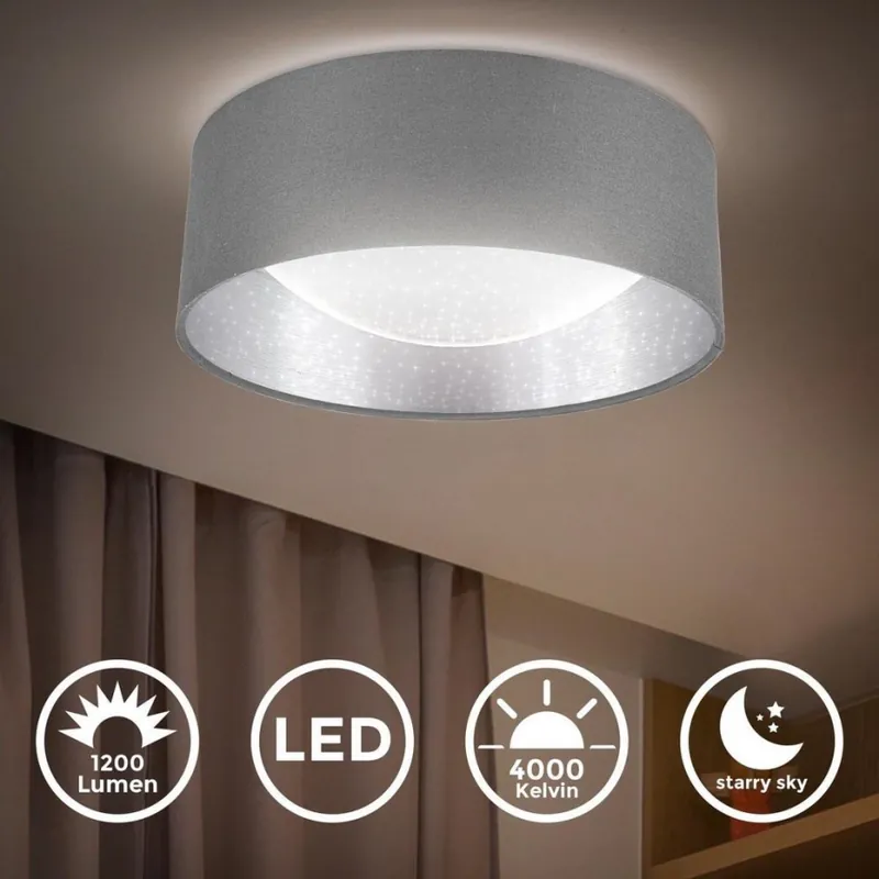 Devolución Gratuita B.K. Licht 1308 - Plafón LED LED/12W/230V