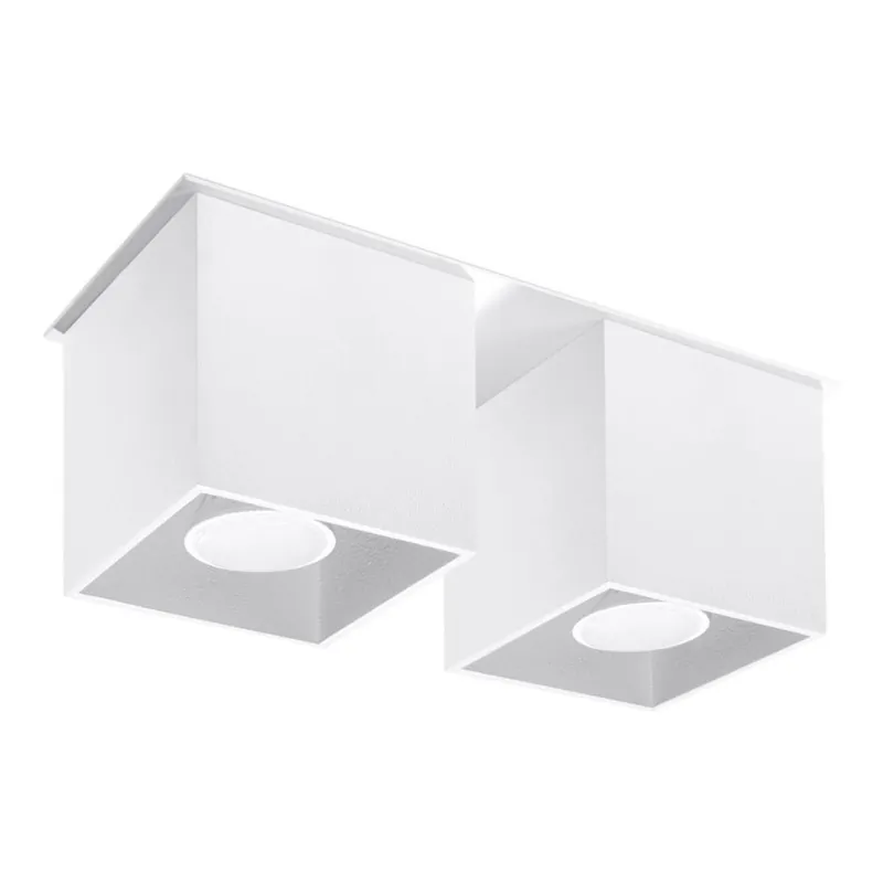 Foco QUAD 2 2xGU10/40W/230V blanco Favorito De Clientes