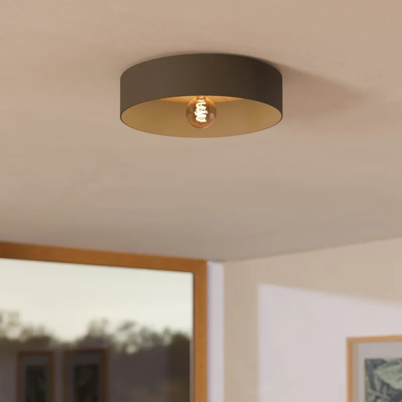 Rebajas Eglo - Plafón 1xE27/40W/230V gris