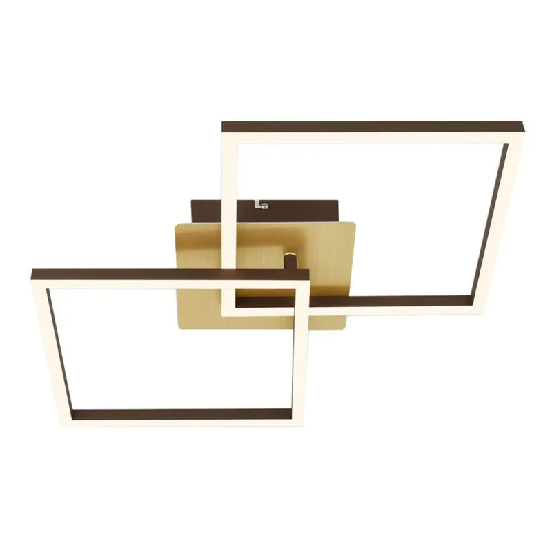 Oferta Limitada Briloner 3210-017 - Plafón LED regulable FRAME 2xLED/11W/230V dorado