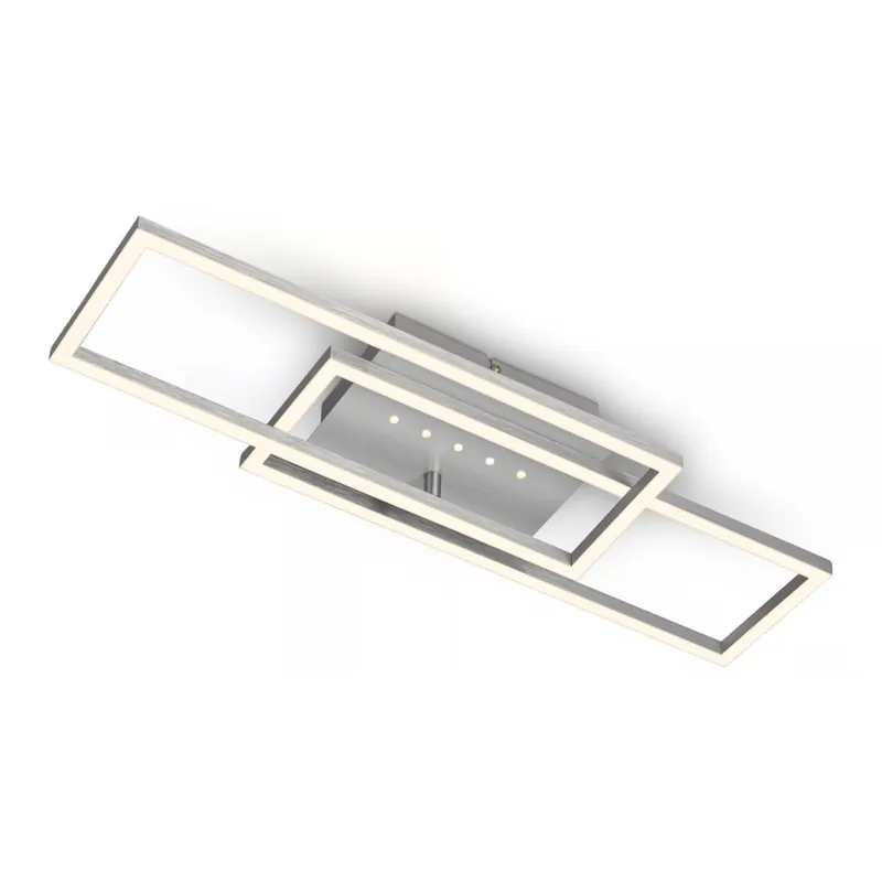 Brilo - Luminaria de techo LED regulable / 30W / 230V / 3000K / cromo mate Certificado