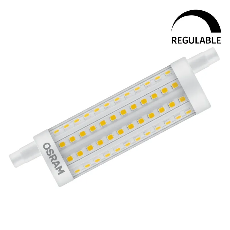 LAMPARA LINEAL LED REGULABLE R7S 15W 2700K 118mm LINE OSRAM Gran Oferta