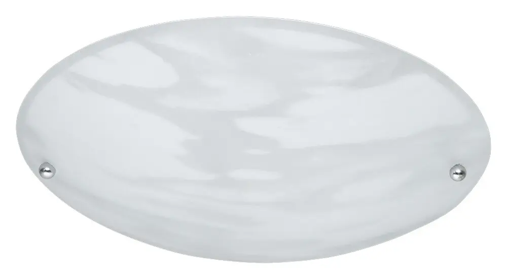 Marca Reconocida PLAFON REDONDO CRISTAL ALABASTRO BLANCO ø25cm E27