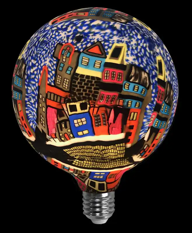 LAMPARA LED GLOBO CASAS AZUL E27 4W 3000K Devolución Gratuita