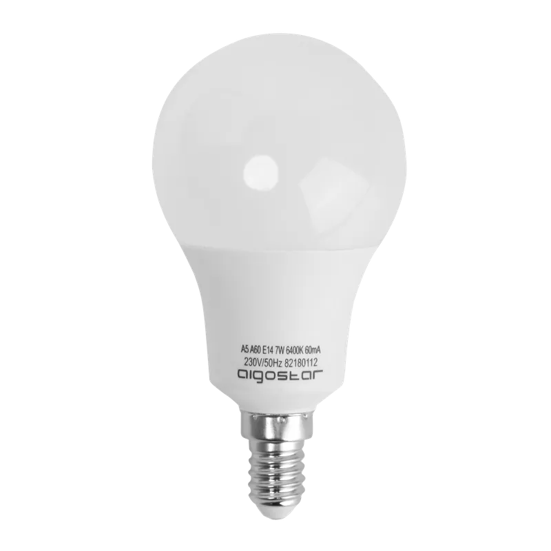 Marca Reconocida LED A60 E14 7W Luz Cálida 7W