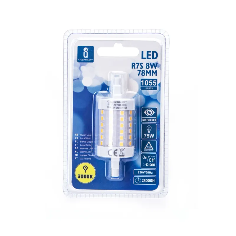 LED R7S 3000K 8W Descuento