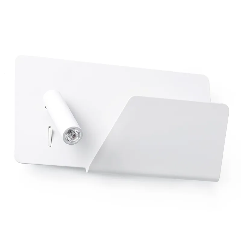 SUAU USB Lámpara aplique blanco con lector derecha Compra Ahora