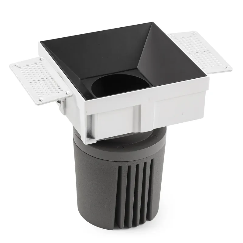 Gran Oferta DEEP90 Empotrable cuadrado sin marco negro 36° P. white CRI95 honeycomb