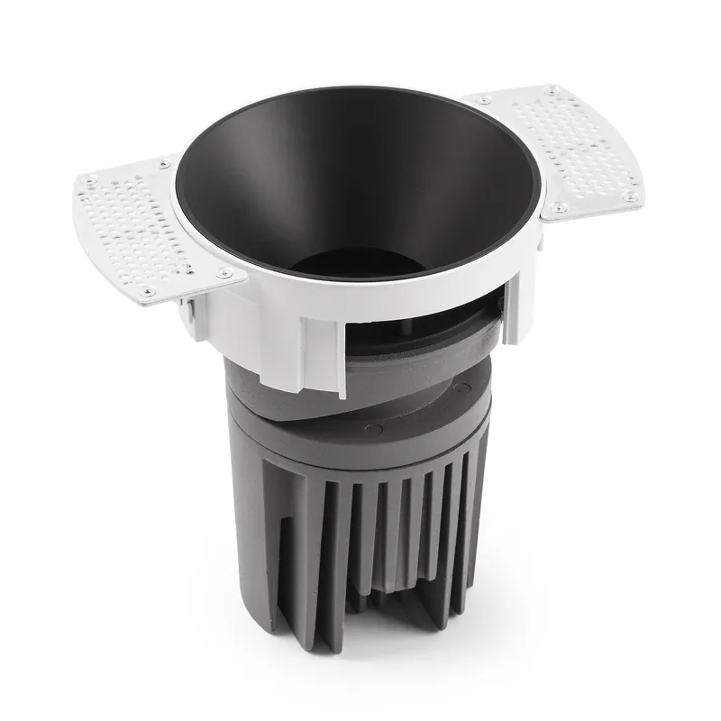 Últimas Unidades DEEP90 Empotrable redondo sin marco negro 60° 2700K CRI95