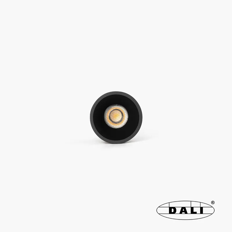 TULIPA downlight empotrable negro 7W 24° 2700K CRI90 DALI Envío Inmediato