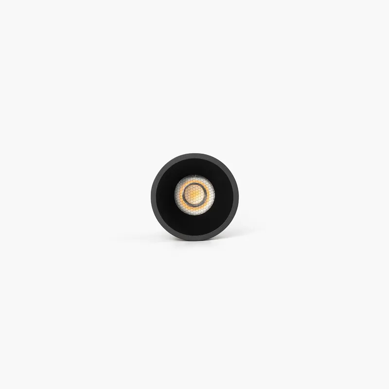 Más Vendido TULIPA downlight empotrable negro 10W 15° 3000K CRI90 IP44