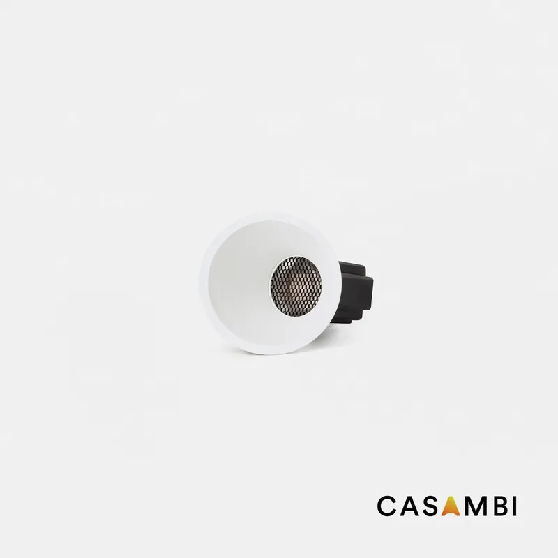 Novedad TULIPA downlight empotrable blanco asimétrico 10W 55° 3000K CRI90 Casambi