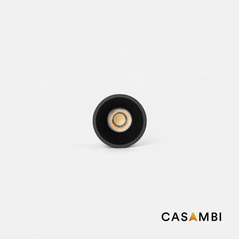 Barato TULIPA downlight empotrable negro 7W 55° 3000K CRI90 Casambi