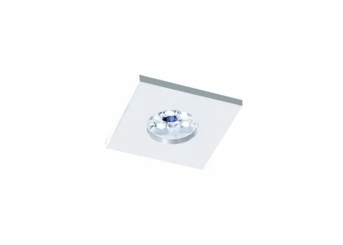 Oferta LUMINARIA EMPOTRABLE CUADRADO 4206 GU5,3 ALUMINIO BLANCO