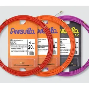 PASACABLES ACERO NYLON 4mm 10m ROJO Súper Precio