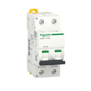 A Buen Precio INTERRUPTOR AUTOMÁTICO MAGNETOTÉRMICO iC60N 1P+N 25A CURVA-C