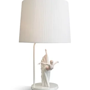 Precio Reducido Lámpara de mesa Giselle arabesco - Lladró - Lámpara de porcelana y pantalla de tela