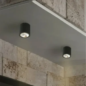 Aplique / Plafón Goz - Faro - Foco LED exterior cilindrico gris oscuro Liquidación