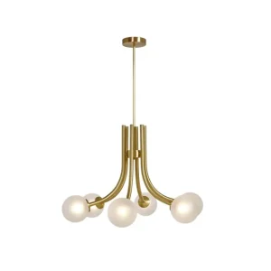 Colgante de techo Patty 6 - Pedret Lighting - Lámpara estilo vintage, esferas de vidrio matizado Precio Bajo