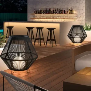 Lámpara de pie de exterior Nell - Cristher - Novolux Lighting - Lámpara de ratán (IP65) Oferta De Temporada