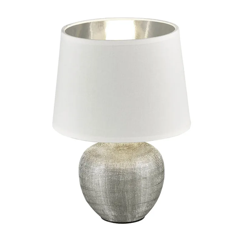 LÁMPARA DE MESA SPLENDOUR 18CM PLATA Oferta De Temporada