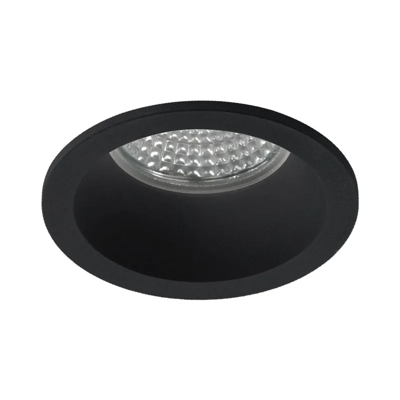 EMPOTRABLE CÓNICO ALUMINIO GU10 NEGRO Popular