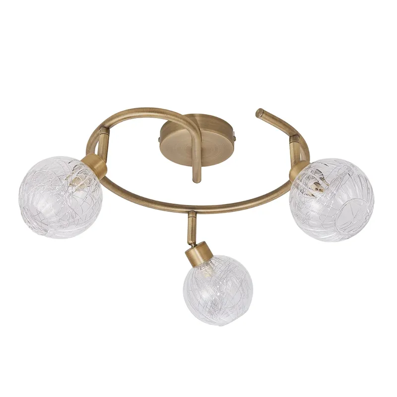Rebajas PLAFÓN DE 3 LUCES QUINN CUERO