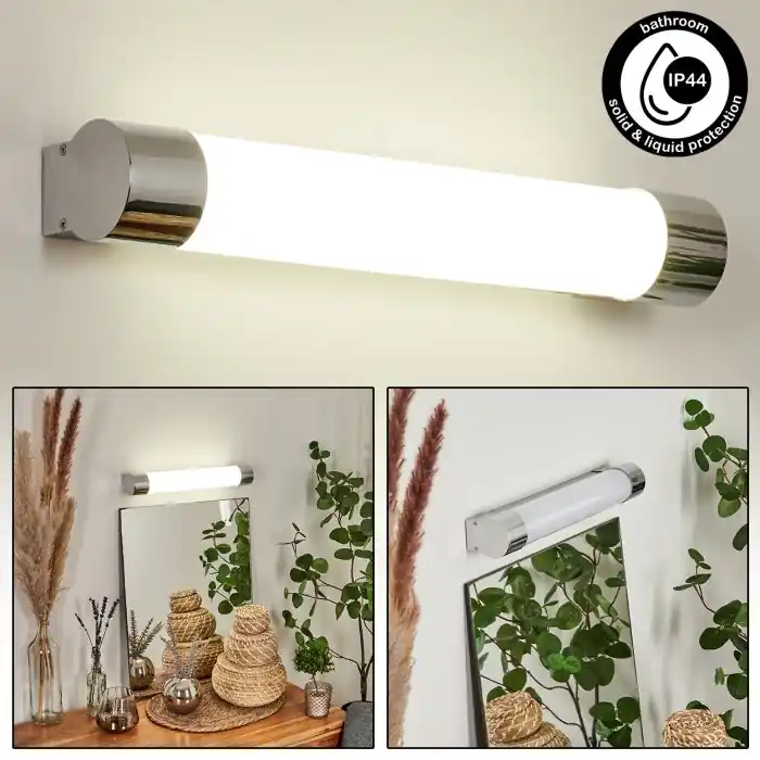 Morges Lámpara de espejos LED Cromo, 1 luz Descuento