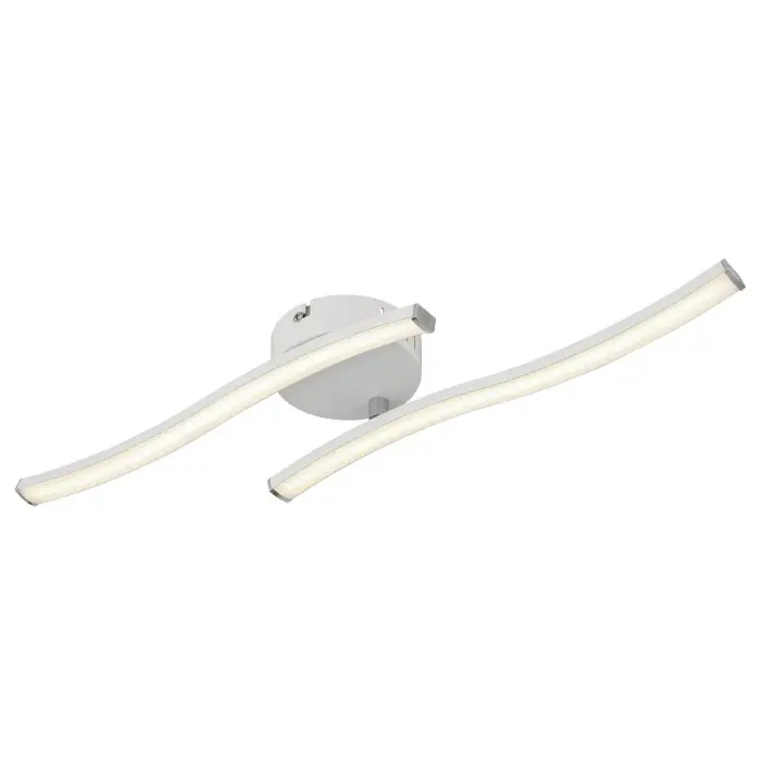 Stock Limitado Lámparas Globo Lighting Eloise Plafones LED Cromo, Blanca, 1 luz
