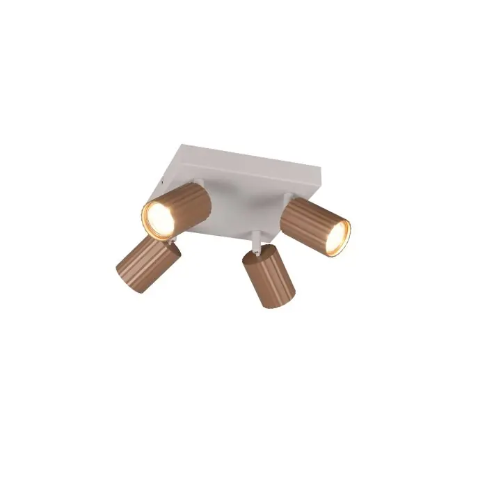 Lámparas Trio Soka Spot techo Marrón, 4 luces Compra Ahora