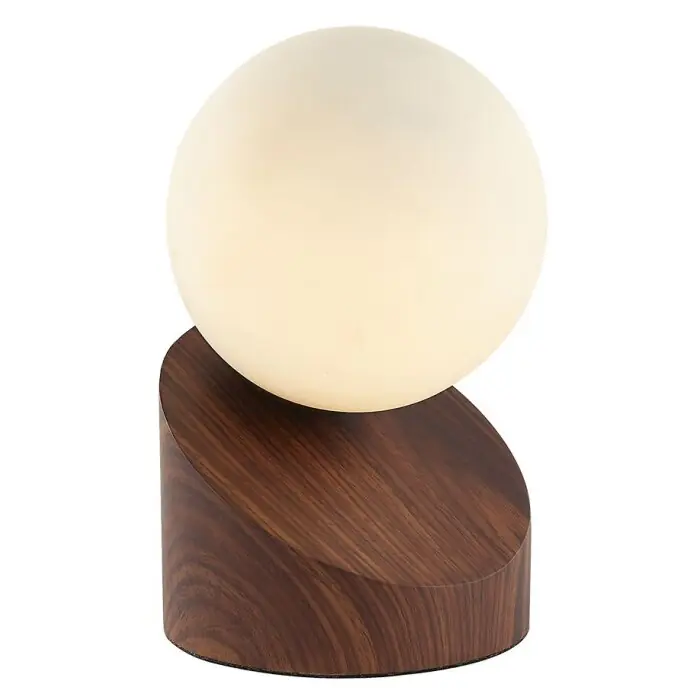 Lámparas Globo Lighting Alisa Lámparas de mesa Madera oscura, Crudo, 1 luz Última Versión