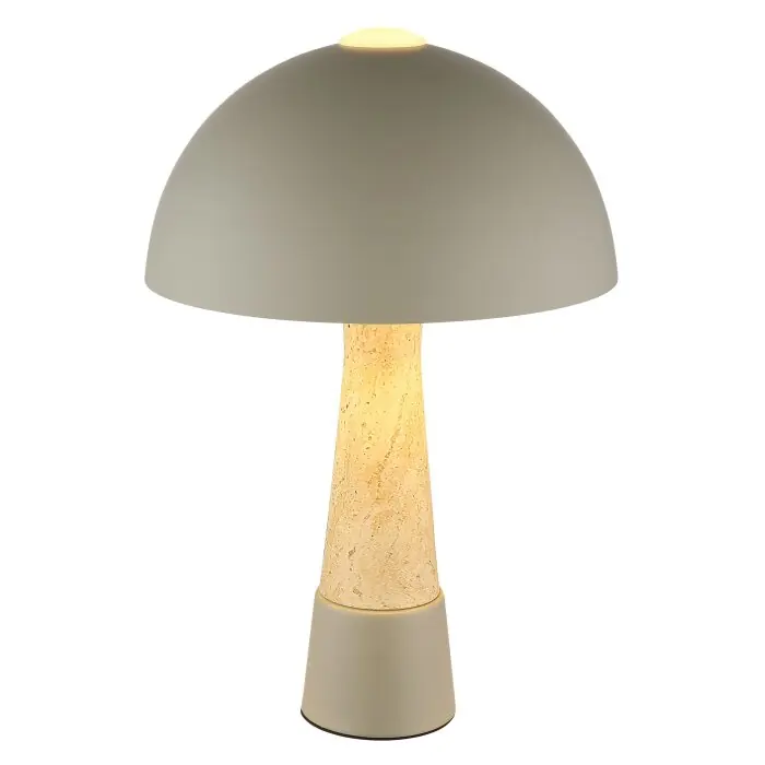 Disponible Ahora Lámparas NOWA Lighting Paulin Lámparas de mesa Gris, Apariencia de piedra, 1 luz