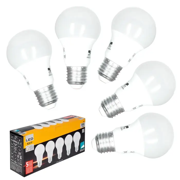 Venta Final E27 LED 9 Watt blanco cálido 806 Lumen