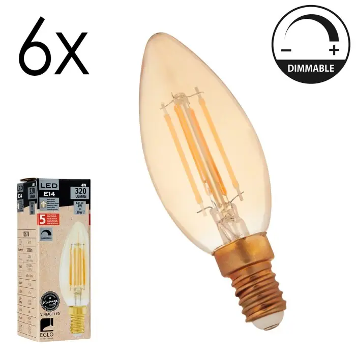 Oferta Flash E14 LED 4 Watt blanco cálido regulable 320 Lumen