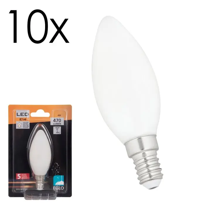 Novedad E14 4 Watt blanco cálido 470 Lumen